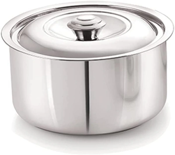 Neelam Stainless Steel Sizzling Hot Pot/Casserole, 2000 ml - 2000ml