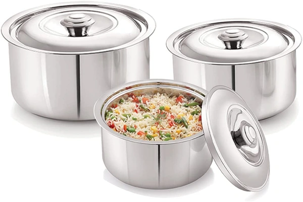 Neelam Stainless Steel Sizzling Hot Pot/Casserole, 4000 ml - 4000ml