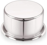 Areva Stainless Steel 10 21G Flat Bottom Tope/Utensil, 1100 ml, Silver