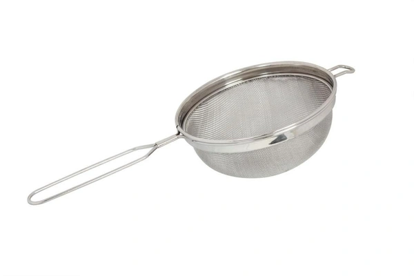 Champak Stainless Steel Soup Juice Strainer / Chhanni - 01- 11 cms Diameter, Silver