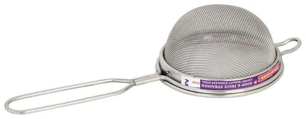 Champak Stainless Steel Soup Juice Strainer / Chhanni - 01- 11 cms Diameter, Silver