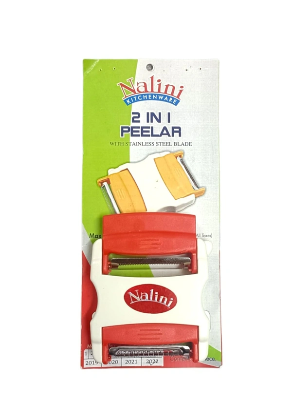 Nalini 2 in 1 Double Sided peeler- Color as per availability - 7.5 cms x 6 cms x 1.5 cms