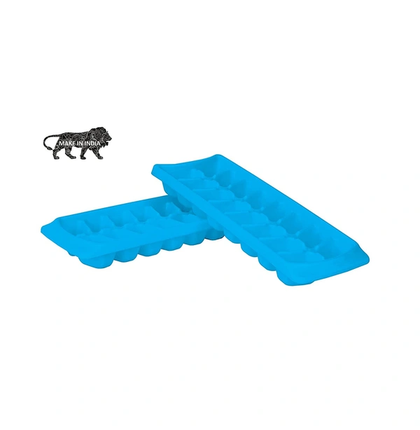 Princeware Ice Cube Tray, 2-Pieces BPA Free, 16 Cubes each