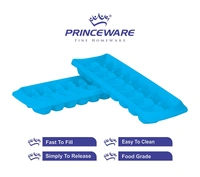 Princeware Ice Cube Tray, 2-Pieces BPA Free, 16 Cubes each