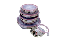 Mansi Stainless Steel Flat Leak Proof Lock Container No.3