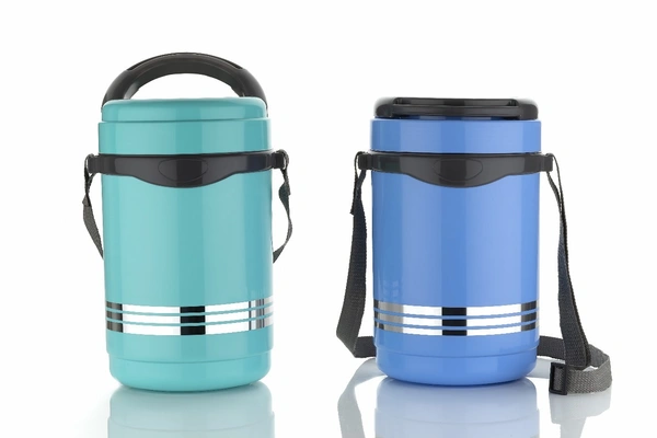 SkyPlast Insulated Lunch Box with 4 Stainless Steel Containers