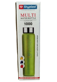 SkyPlast Stainless Steel Single Wall Colorful Bottle Set of 2