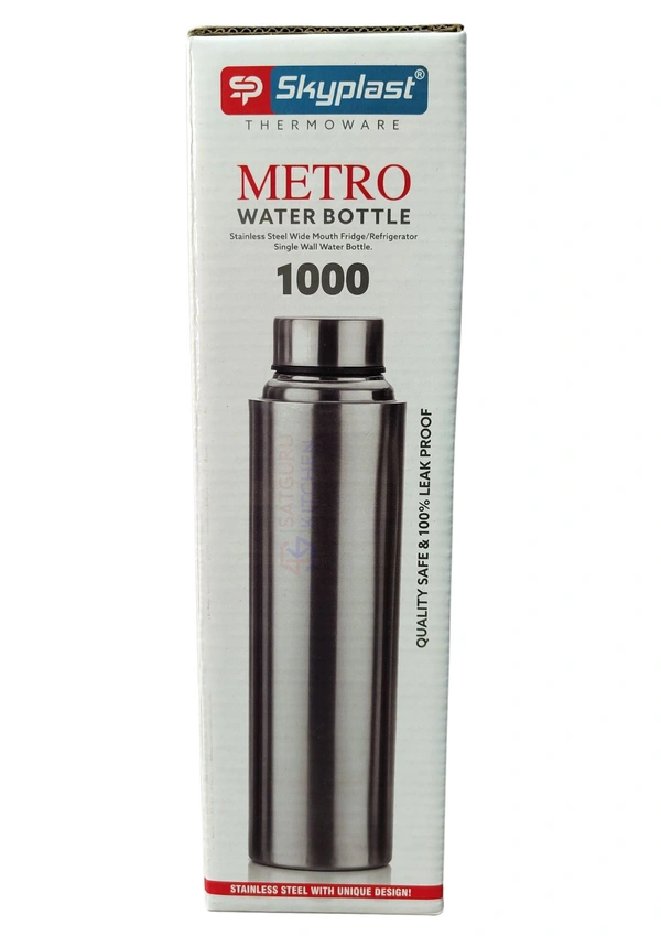 SkyPlast Stainless Steel Metro Bottle Set of 2 1000ml each