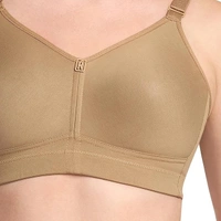TRYLO Trylo T-Fit Women's Full Coverage Non-Padded Bra | Soft Cotton Comfort Bra - 38D, NUDE