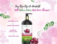 Nature Vedic Red Onion Shampoo for Dandruff & Hair fall Control - 300 ml