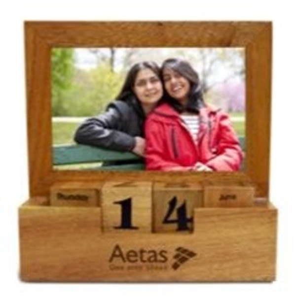 Desktop Wooden Calendar with Photo Frame - Bangalore 24 hrs up to 72 hours / Other Cities 4 to 7 days.