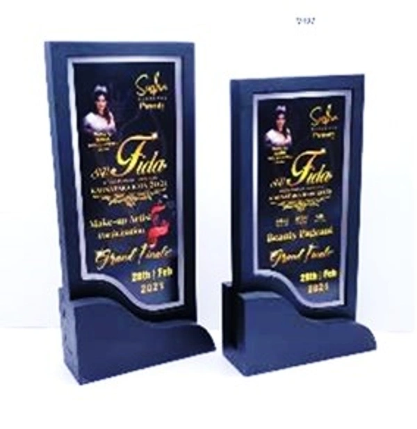 V497 Black Wood Trophies - Bangalore 24 hrs up to 72 hours / Other Cities 4 to 7 days., SBG