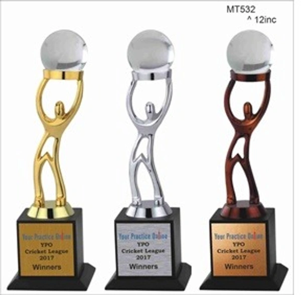 MT532 Wood Metal Trophies - Bangalore 24 hrs up to 72 hours / Other Cities 4 to 7 days., SBG