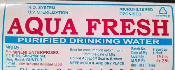 Aqua Fresh Near By Maruthinagar Arch