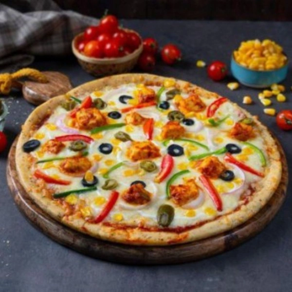 Maharaja Veg Cheese Burst Pizza - 9 Inch Pizza