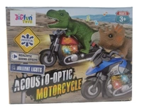 Rider Dinosaur on Bike with Light and Music