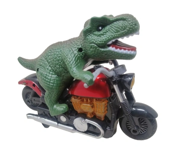 Rider Dinosaur on Bike with Light and Music