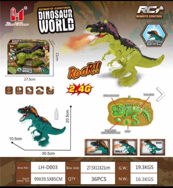 R/c Dinosaur World Walking Remote Control rc