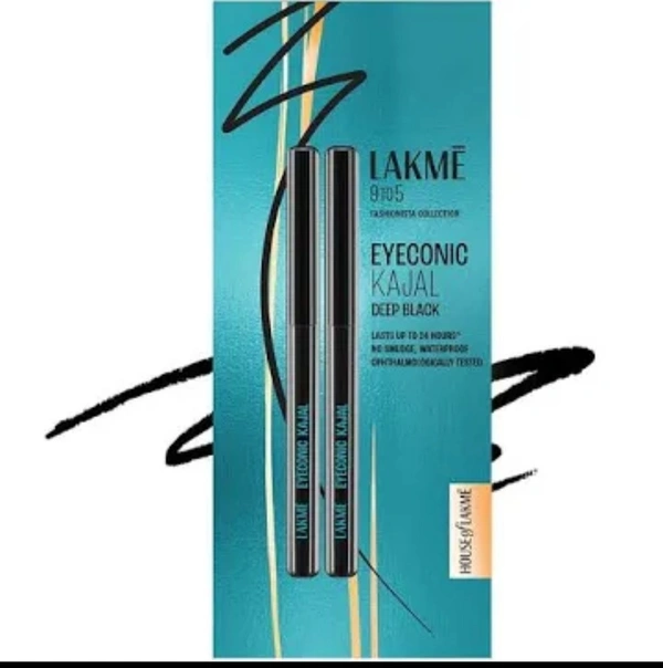 Lakme Eyeconic kajal Deep Black 2 piece Set