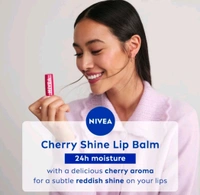 Nivea Cherry Shine Long Lasting Moisturisation Caring Lip Balm 4.8g - 4.8 G