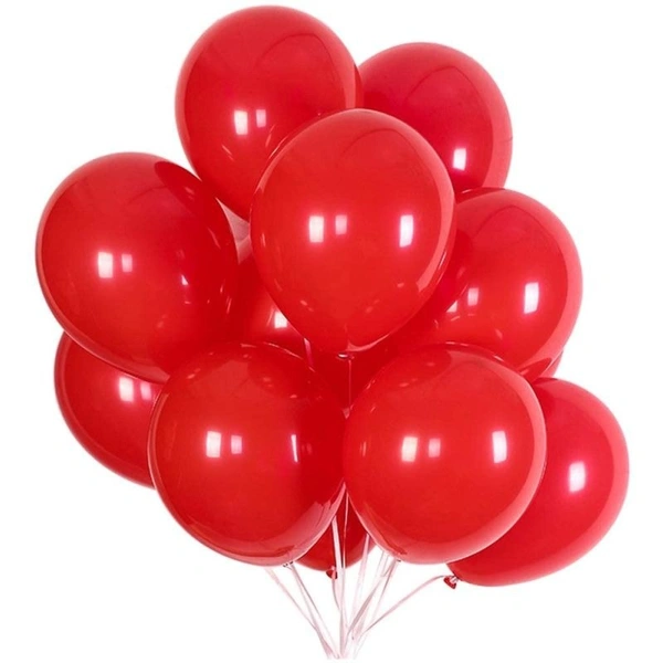 Balloons Single Color 50pc - Red