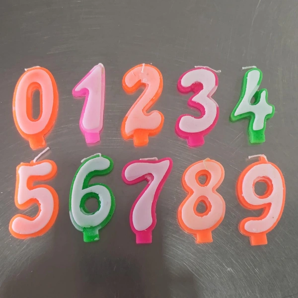 Birthday Number Candle 1N (Select Shape) - 9