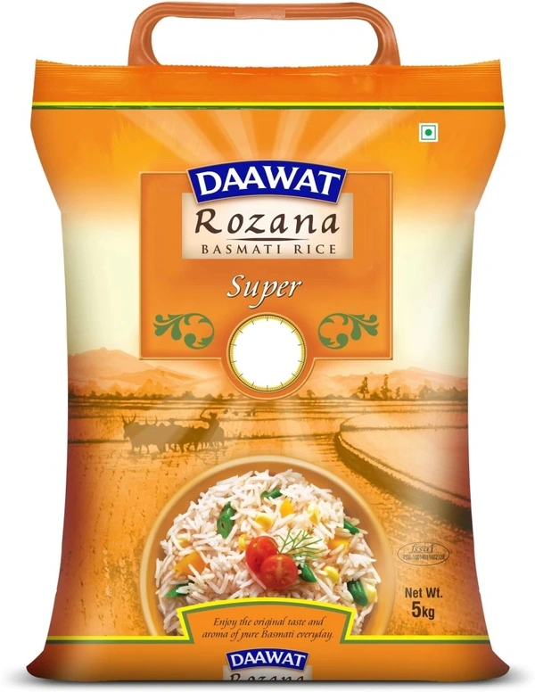 Daawat Rozana Super Basmati Rice 5kg - 1kg