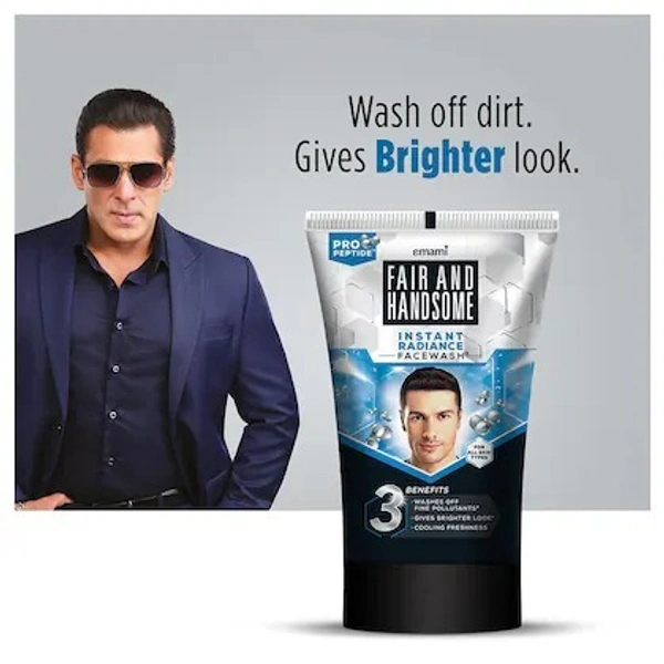 Emami Fair Handsome Instant Radiance Face Wash - 50g