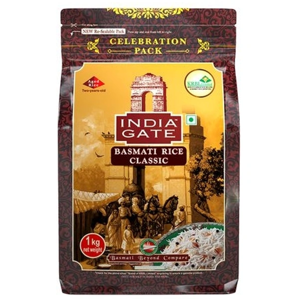 India Gate Classic Aged Basmati Rice 1kg