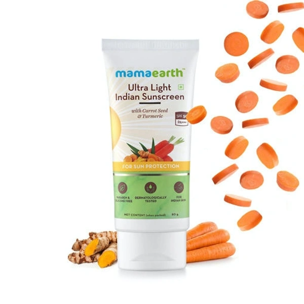 Mama Earth Ultra Light Sunscreen SPF 50 80g