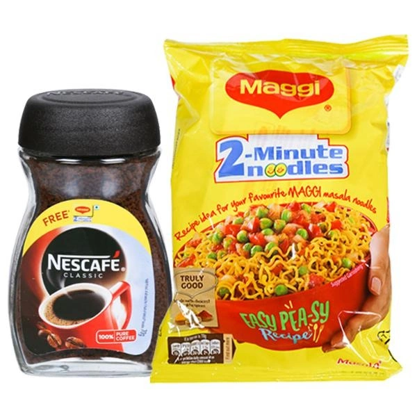 Nescafe Classic Jar 90g + Maggi 4 Pack Free