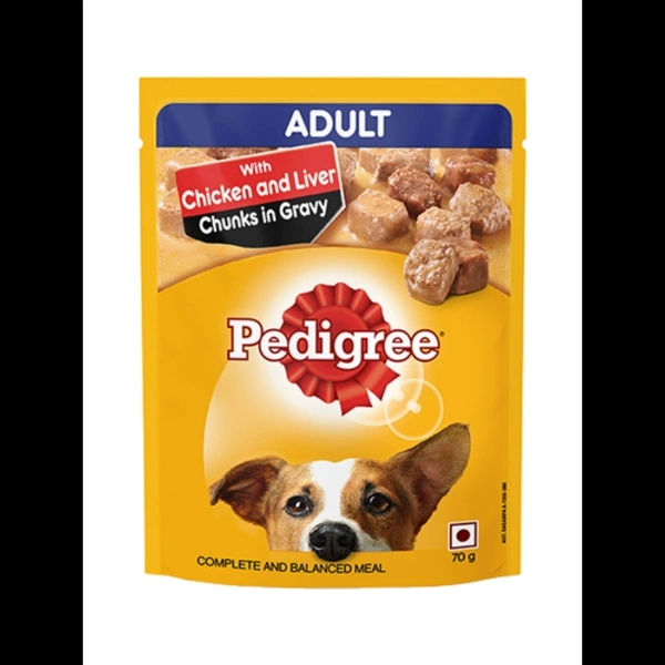 Pedigree Chicken in Gravy 70g for Adult