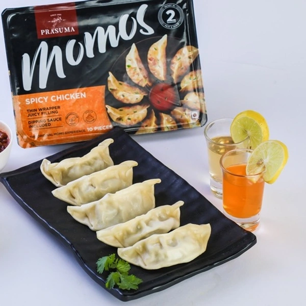 Prasuma Spicy Chicken Momos 24pc
