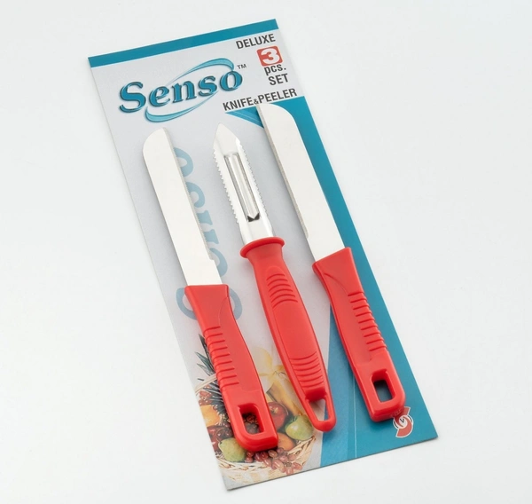 Senso 3pc Knife & Peeler Set