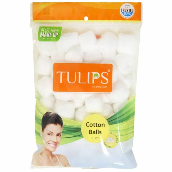 Tulips Cotton Balls White