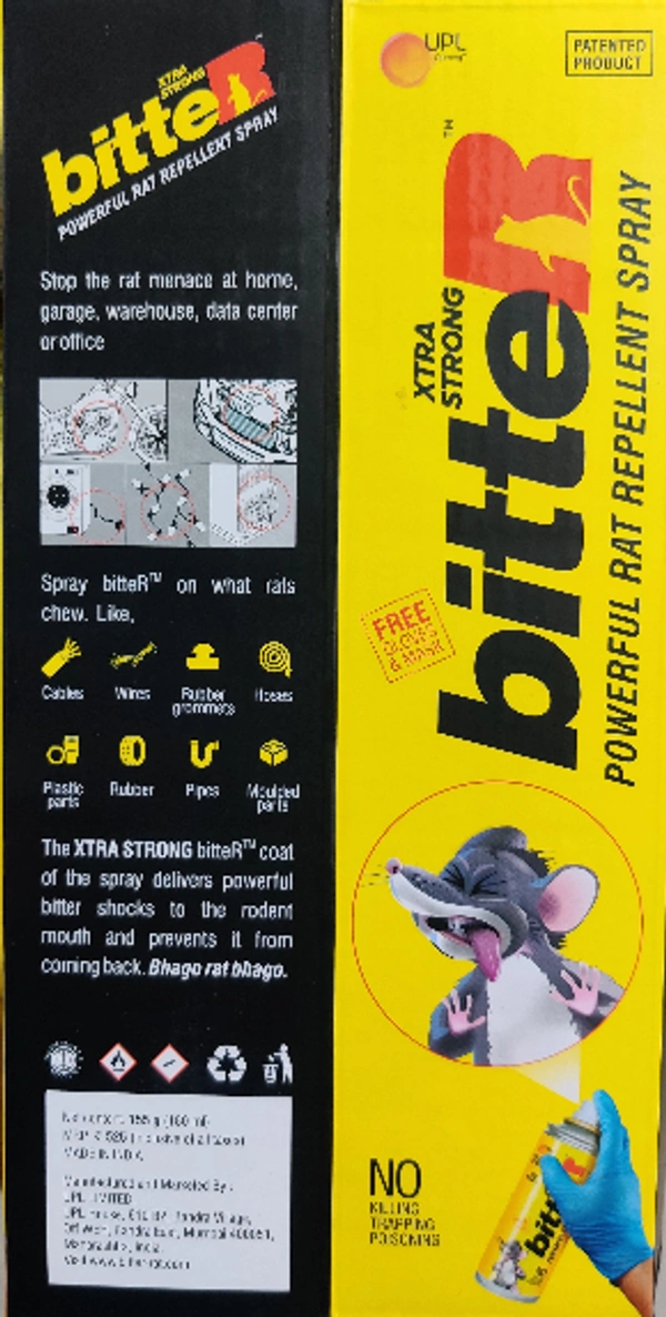 BITTER - POWERFUL RAT REPELLENT SPRAY -155 GM (180ML)` - *** LOW PRICE GUARANTEE ***