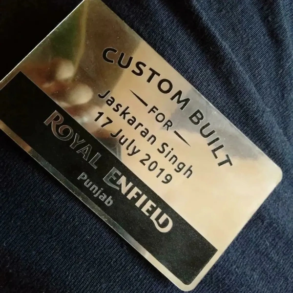 Customized Tank Plastic Sticker for Royal Enfield Bikes (PREPAID ORDER ONLY)