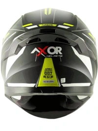 Axor Apex Turbine Black Neon Grey Helmet (Glossy) - M