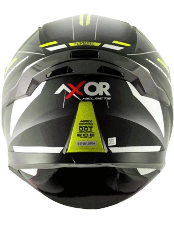 Axor Apex Turbine Black Neon Grey Helmet (Glossy) - M