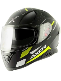 Axor Apex Turbine Black Neon Grey Helmet (Glossy) - M