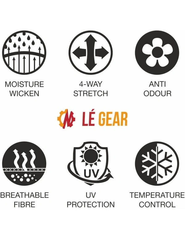 LeGear High Performance Arm Sleeves for Athletic Arm Sleeves Perfect for Cricket, Bike Riding & Outdoor Activities (Multi-colored)
