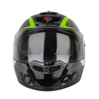 Steelbird SBA-7 ROAD Glossy Black With Neon (with Inner Sun Shield) - L