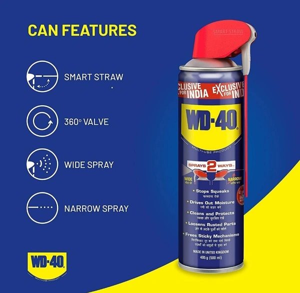 Pidilite WD-40 Multipurpose Smart Straw Spray (170gm)