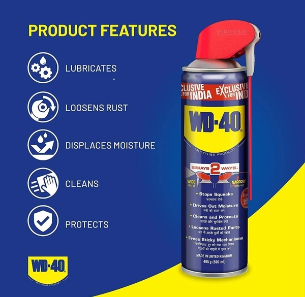Pidilite WD-40 Multipurpose Smart Straw Spray (170gm)