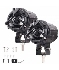 HJG Mercedes Y Lens Ultra Wide LED Fog Lights White/Yellow – Pair + Wire harness + Switch + Flasher (Original)