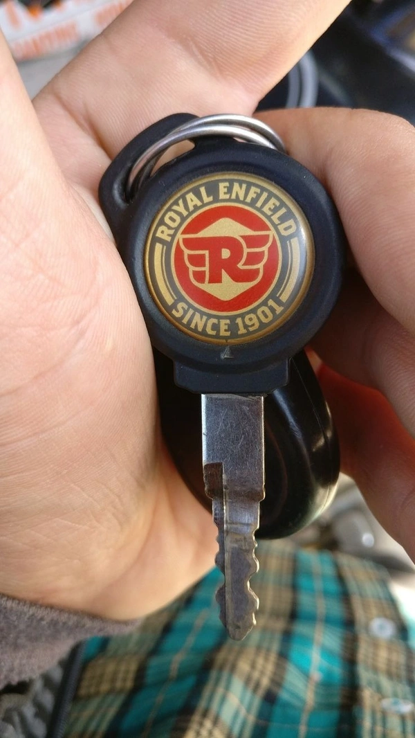 Key Sticker for Royal Enfield UCE Model Keys Classic 350 Standard Electra (Pack of 2)