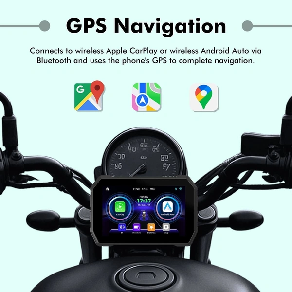 Simtac Motorcycle 5″ Navigation System – M4