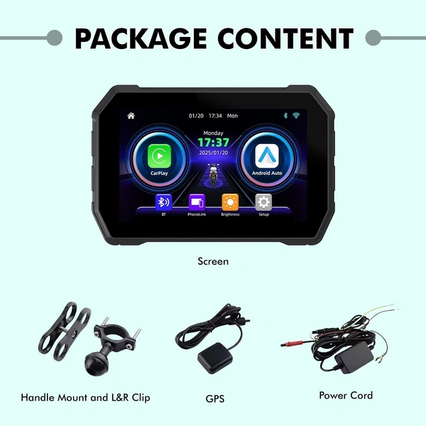 Simtac Motorcycle 5″ Navigation System – M4