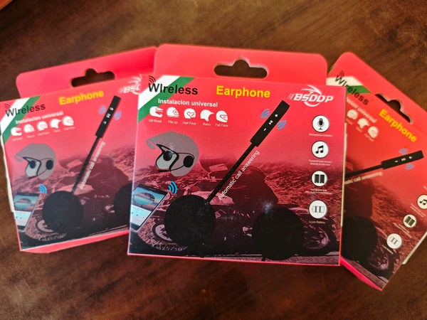 BSDDP Bluetooth for Helmet Over The Ear Headset with Mic (Black)