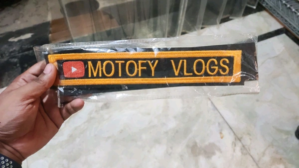 Custom Embroidery Youtube Patch - Back Side (10 Inches) 